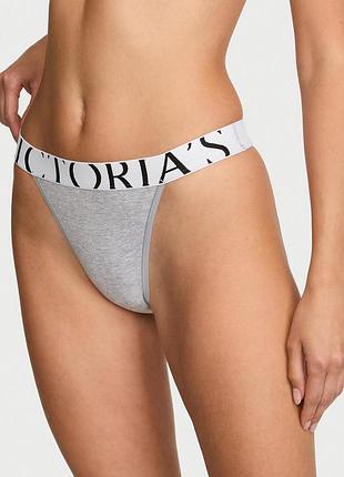 Женские трусики victoria's secret (38926198562) exploded logo cotton 90s brief s серые