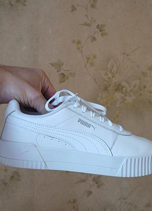 Кросівки puma carina c на стопу 25 см як нові , шкіра