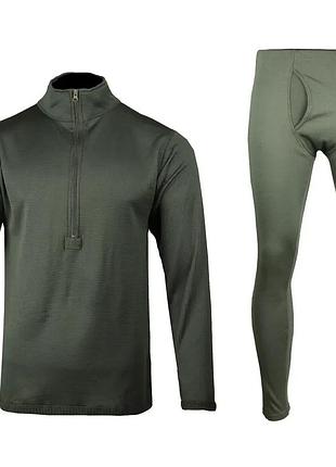Флисовое термобелье mil-tec thermofleece underwear gen. iii level 2 - olive -11222001 l