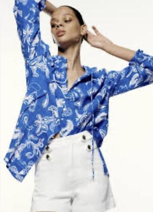 Блуза/сорочка zara р. l/40/12 - підійде також на р. xl/42/14