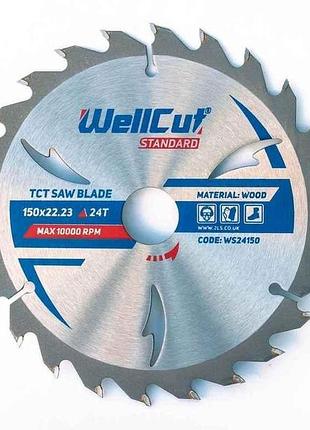 Диск пильний 150мм 22,23мм 24т тм wellcut