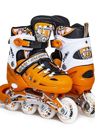 Детские ролики scale sports lf 905 оранжевые размер 38-42
