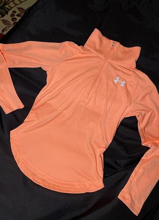 Лонгслів спортивний дитячий under armour tech graphic ½ zip 2024 137-147 см персиковий
