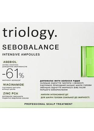 Балансувальна сироватка в ампулах для шкіри голови sebobalance triology