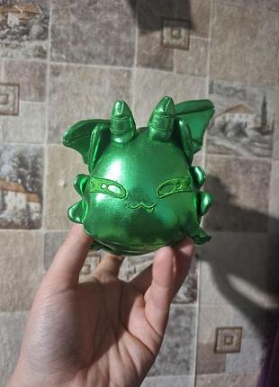 Мягкая игрушка aphmau meemeows из серии gemstone драгоценные камни в виде изумрудного...