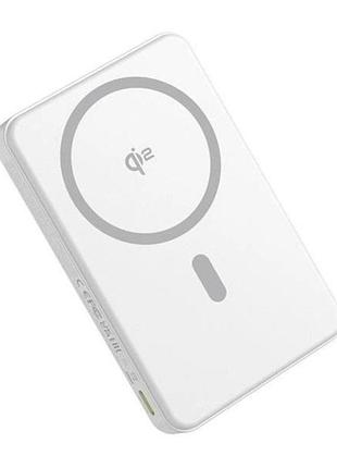 Повербанк baseus airpow ii qi2 magnetic 10000 мач white с беспроводной зарядкой 15w и usb-c 22.5w
