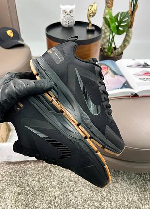 Чоловічі кросівки nike zoom structure 17x all black orange