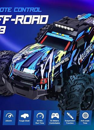 Радіокерована машинка monster truck 4wd 2.4ghz з led-підсвіткою та ефектом пари, легке б/в