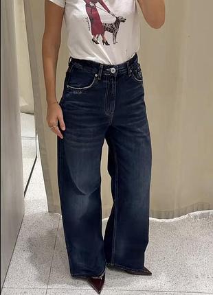 Джинси zara , широкі джинси