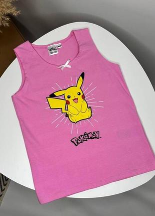 Майка для дівчаток pokémon 134/140 рожева