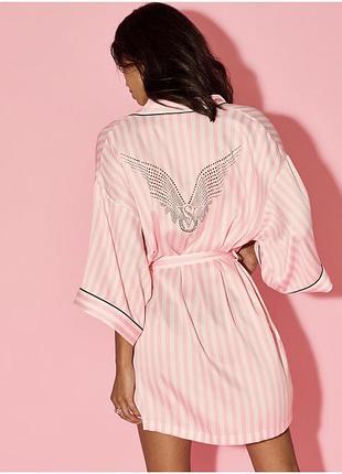 Сатиновий халат victoria’s secret xs,s