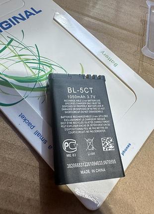 Акумулятор nokia bl-5ct original, 1050 маг, розпродаж