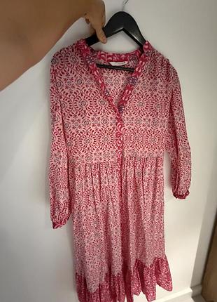 Сукня міді з принтом zara
