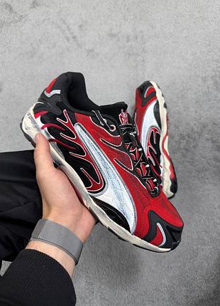 Крлсівки puma x a$ap rocky inhale distressed black pop red
