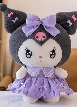Мягкая игрушка куроми 50 см пур в платье фиолетовом hello kitty плюш хеллоу китти аниме my melody kuromi арт 3