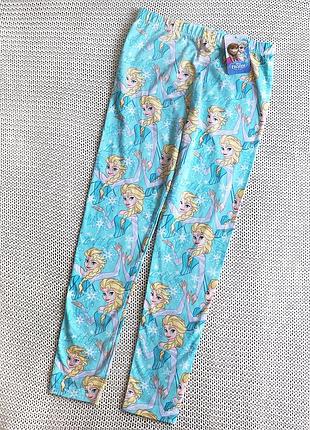 Новые детские пижамные брюки, леггинсы frozen, хлопок, на 11-12 лет