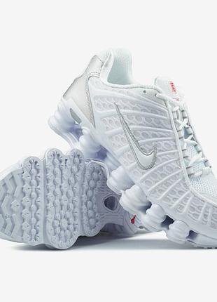 Nike shox tl white silver