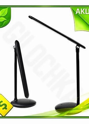 Ve настольная лампа colorway черная new version led 300 лм с аккумулятором 1800 мач сенсорная для рабо n6w_ver