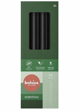 Свічка столова bolsius 230/20мм black 8шт