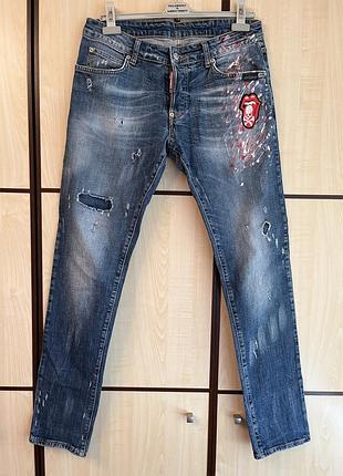 Dsquared rolling stones edition джинсы винтаж мерч