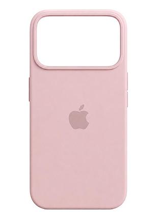 Чохол силіконовий silicone case full для iphone 17 pro max захист камери м'який pink sand