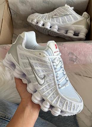 Nike shox tl white silver 2
