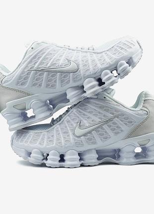 Nike shox tl white silver 5