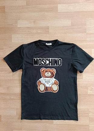 Спортивная футболка универсальная, 💯 коттон, оригинал. moschino, m