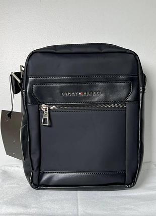 Сумка tommy hilfiger handbag for men, black чоловіча