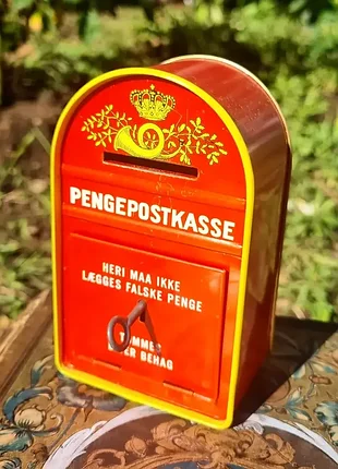 Винтажная датская копилка, копилка «pengepostkasse»