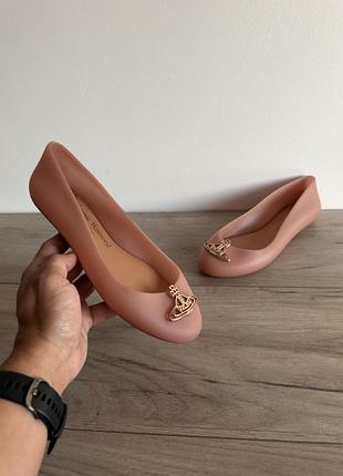Балетки жіночі рожеві vivienne westwood anglomania melissa оригінал