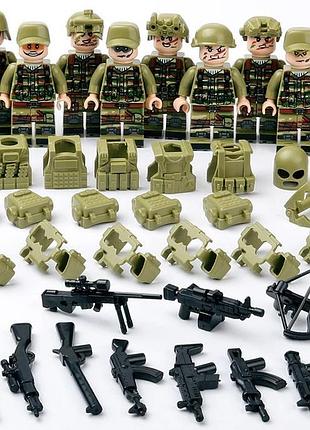 Набор фигурок человечков военные 10 шт "операция в джунглях" figures sets special forces 10pcs mjq1002