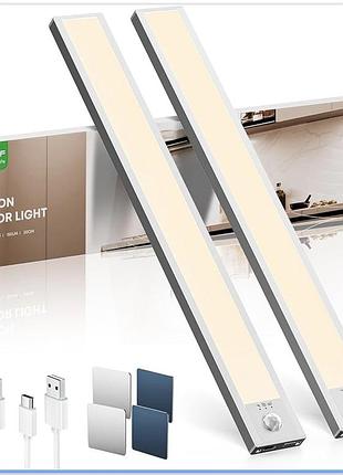 👉 led світильник з датчиком руху lroltef 30см, 42 led, 4000k, акумулятор 2200mah