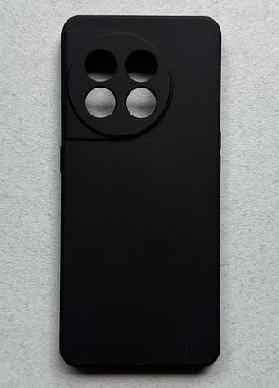 Oneplus 11 чехол силикон противоударный чёрный накладка панель бампер
