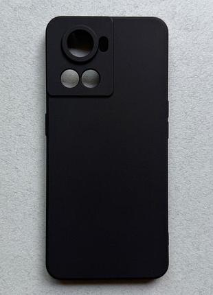 Oneplus 10r чехол силикон противоударный чёрный накладка панель бампер