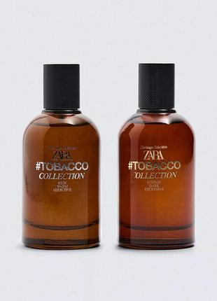 Набір чоловічих парфумів tobacco intense dark exclusive 100ml  та tobacco rich warm addictive 100ml  від zara.