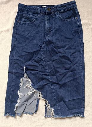 Юбка женская меди, 34 р-р. koton jeans