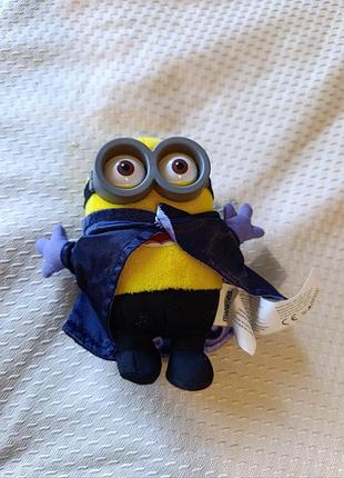 Плюшевий маленький вінтажний  міньйон minions (illumination), оригінальна іграшка