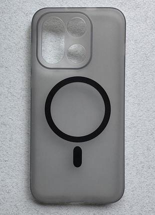 Oneplus 15 чехол полупрозрачный силиконовый противоударный silicone case magnetic с magsafe