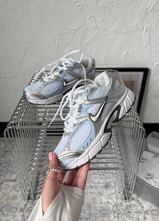 Стильные женские кроссовки nike v5 rnr white/silver/blue