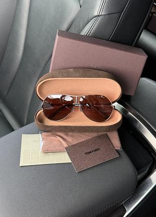😎 tom ford brown/silver rickie-02 tf1281 08a 63/10/135 63/10/135