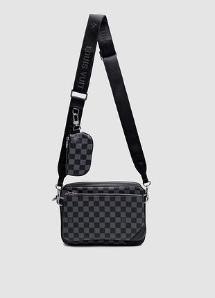 🦁 louis vuitton trio messenger damier graphite canvas grey