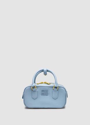 💎 miu miu arcadie leather bag blue