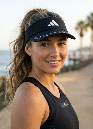 Козырёк adidas by stella mccartney, чёрный