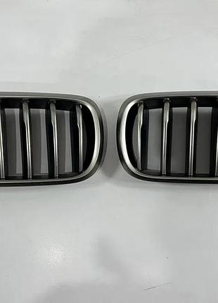 Решетки радиатора (ноздры) черные на bmw x5 f15/x6 f16 одинарные