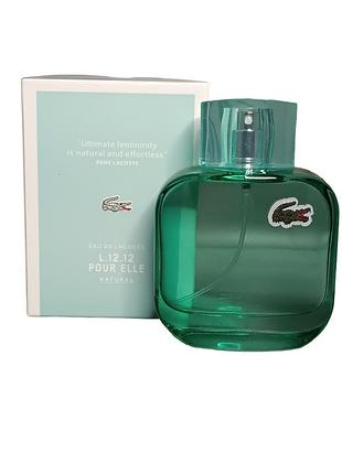 Уценка! женская туалетная вода lacoste eau de l.12.12 pour elle natural (лакоста натурал) 90 мл