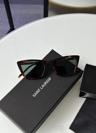 😎 saint laurent sl 737 003 leo/green 54/16/145
