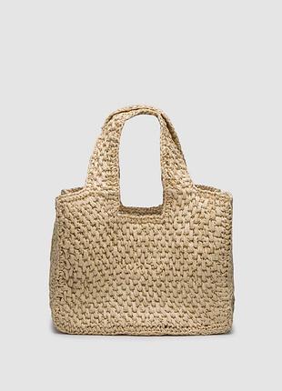 💎 loewe medium font tote in raffia 31 х 21 х 17 см 2