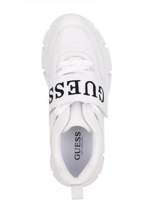 Белые кроссовки guess kathie chunky logo sneakers 36-36.5 размера4 фото