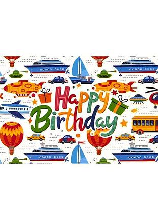 Подарочный конверт для денег с днем рождения happy birthday картонный праздничный 16.5х8 см кв 24-229